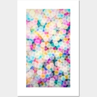 Rainbow Bokeh Posters and Art